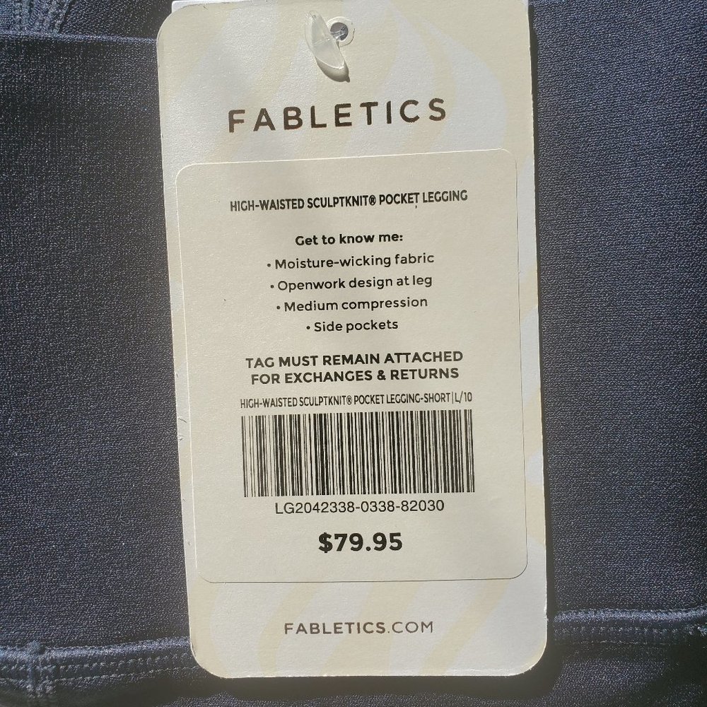 Fabletics - High Wasted Sculpt Knit Pocket Legging - L - NWT